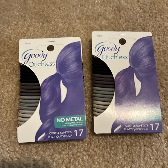 2 New packs of goody ouch less elastic hair ties - Picture 1 of 2